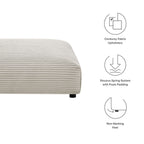 EEI-6888 Solace Modular Corduroy Upholstered Ottoman by Modway