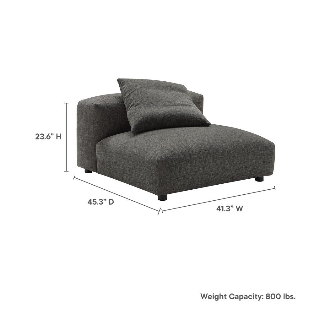EEI-6885 Solace Modular Upholstered Fabric Armless Chair by Modway