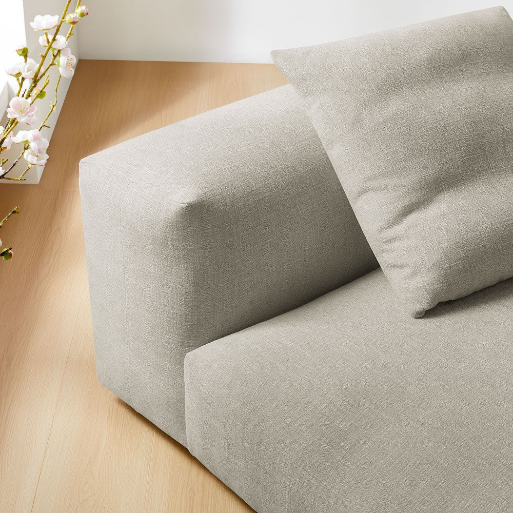 EEI-6885 Solace Modular Upholstered Fabric Armless Chair by Modway