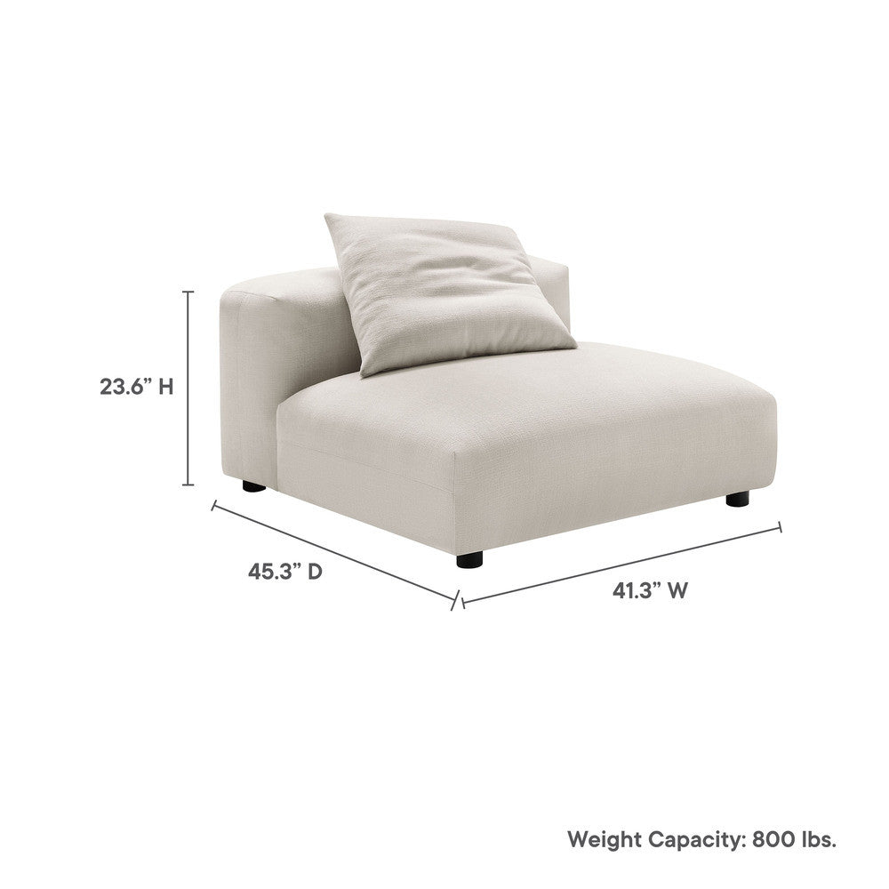 EEI-6885 Solace Modular Upholstered Fabric Armless Chair by Modway