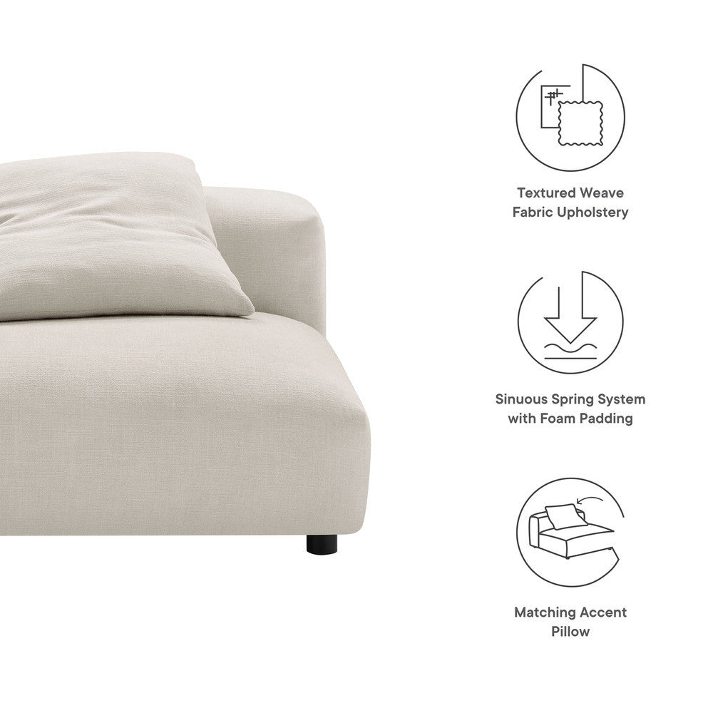 EEI-6885 Solace Modular Upholstered Fabric Armless Chair by Modway