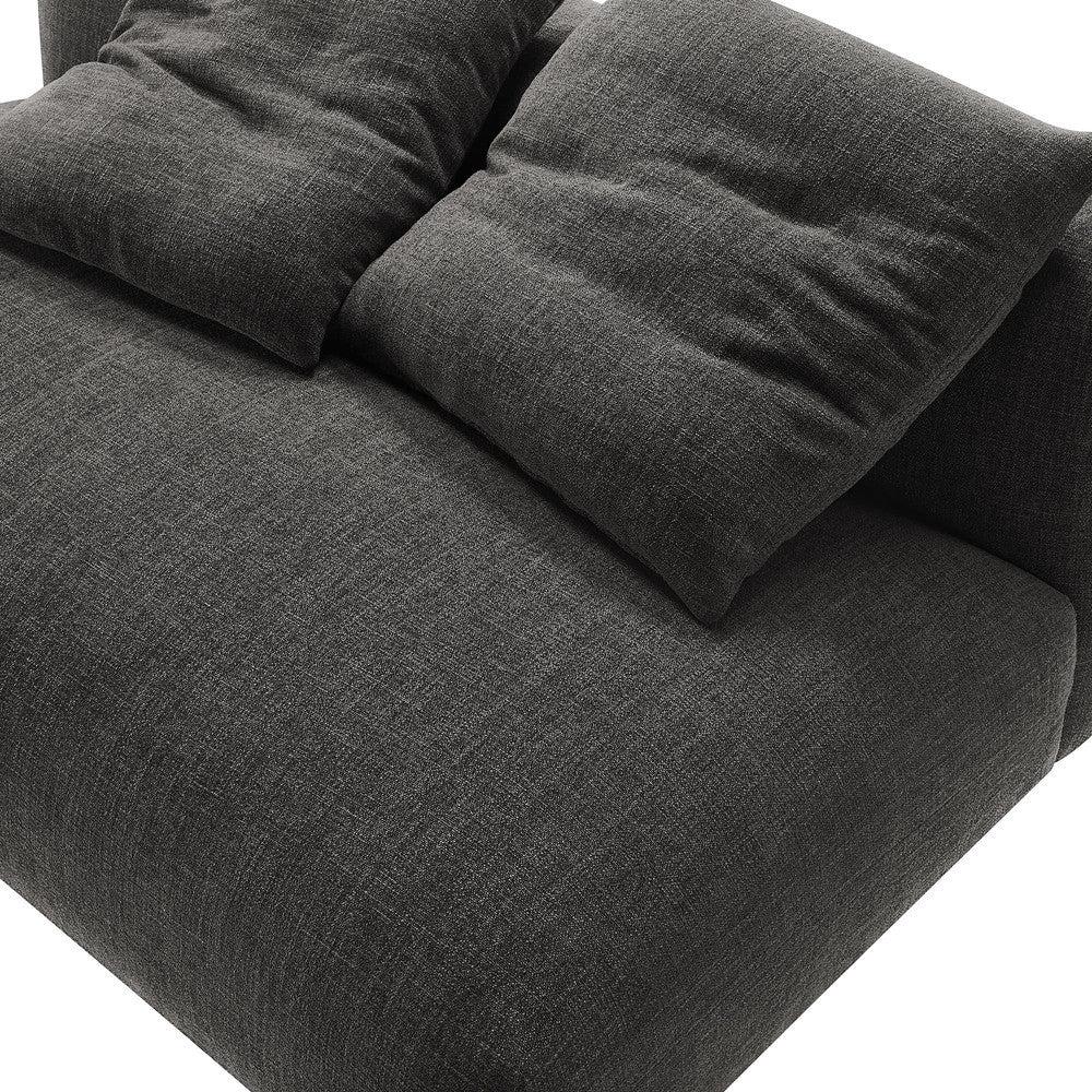 EEI-6891 Solace Modular Upholstered Fabric Armless Loveseat by Modway