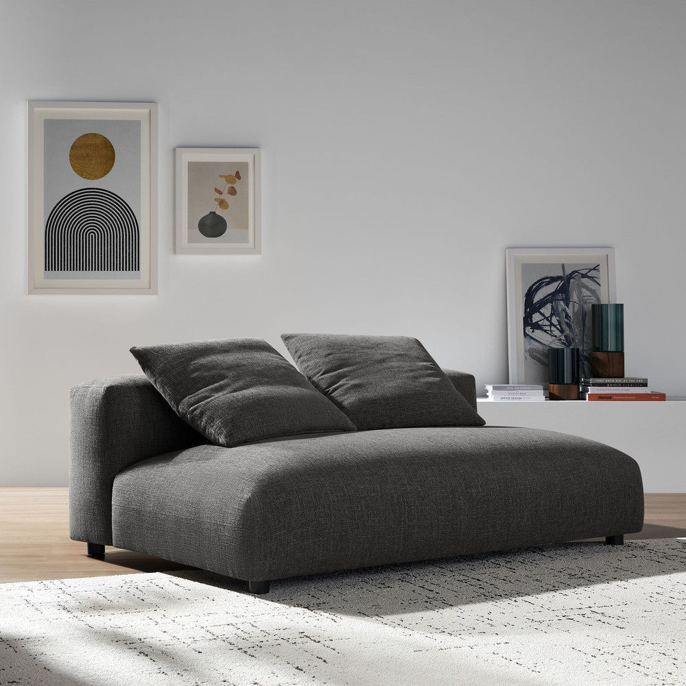 EEI-6891 Solace Modular Upholstered Fabric Armless Loveseat by Modway