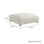 EEI-6889 Solace Modular Upholstered Fabric Ottoman by Modway