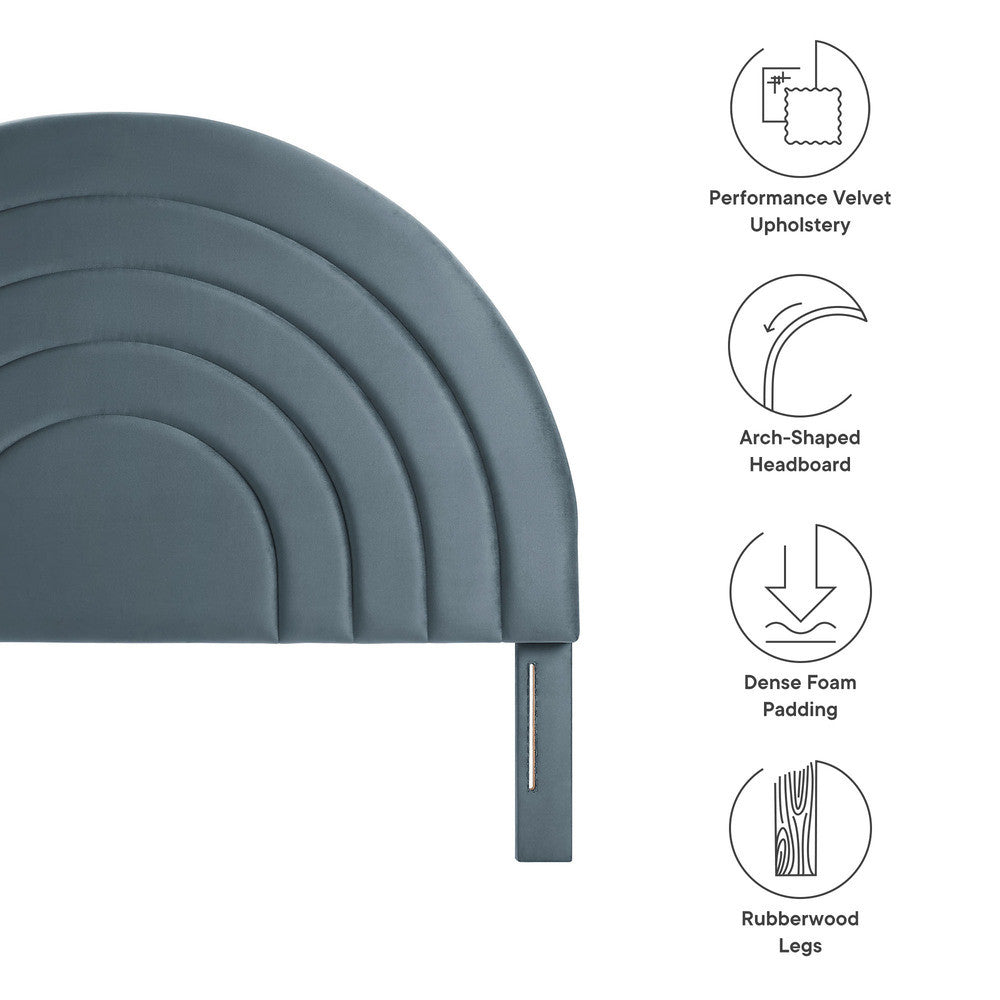 MOD-7170 Solana Arched Performance Velvet Full Headboard by Modway