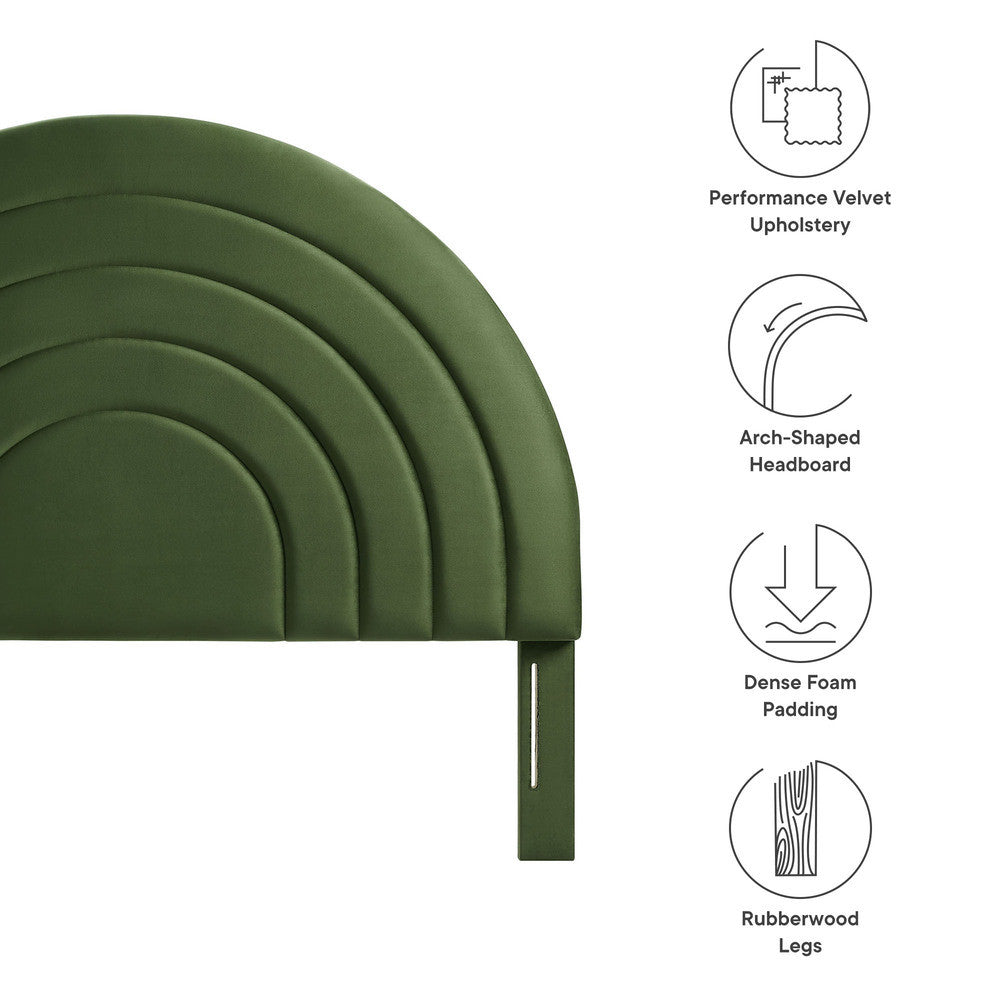 MOD-7170 Solana Arched Performance Velvet Full Headboard by Modway