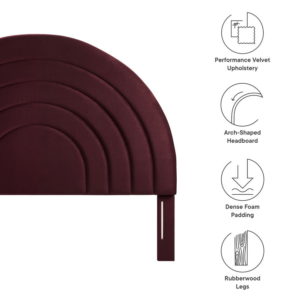 MOD-7170 Solana Arched Performance Velvet Full Headboard by Modway