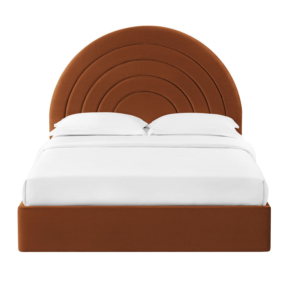 MOD-7166 Solana Arched Performance Velvet Full Platform Bed by Modway