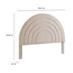 MOD-7172 Solana Arched Performance Velvet King Headboard by Modway