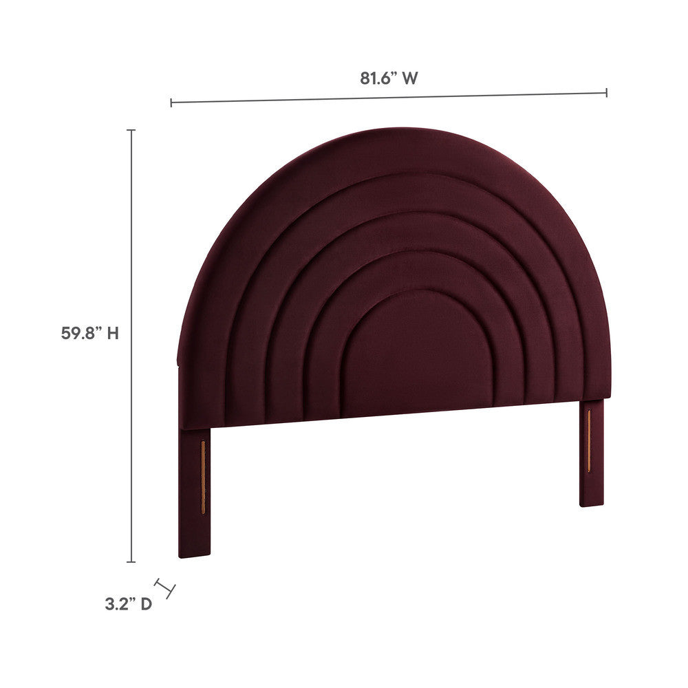 MOD-7172 Solana Arched Performance Velvet King Headboard by Modway