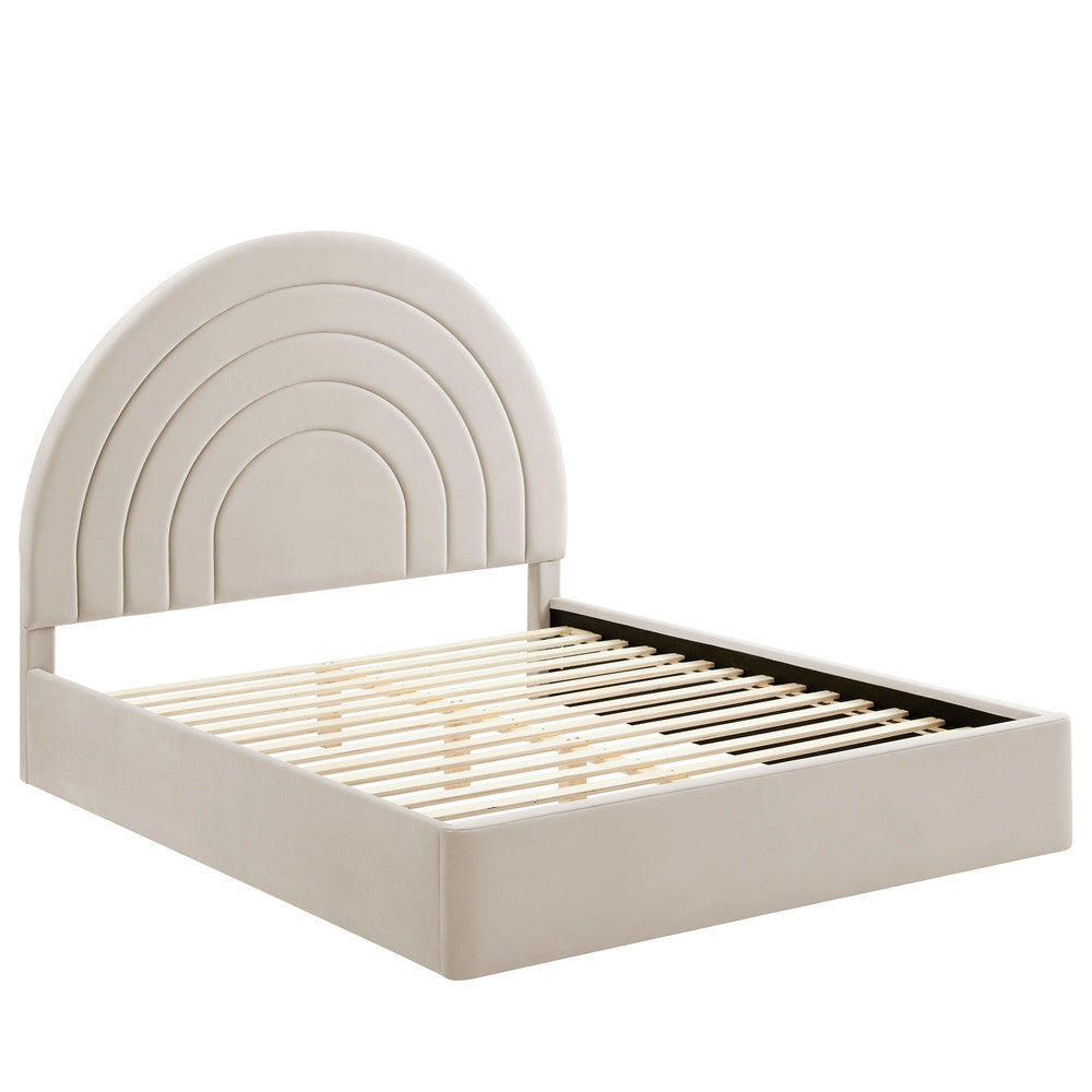 MOD-7168 Solana Arched Performance Velvet King Platform Bed by Modway