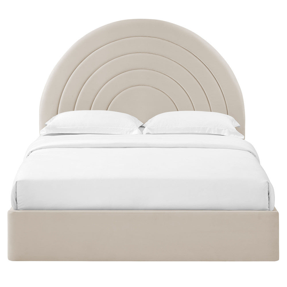 MOD-7168 Solana Arched Performance Velvet King Platform Bed by Modway