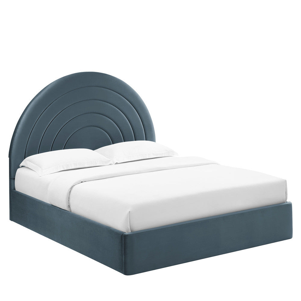 MOD-7167 Solana Arched Performance Velvet Queen Platform Bed by Modway