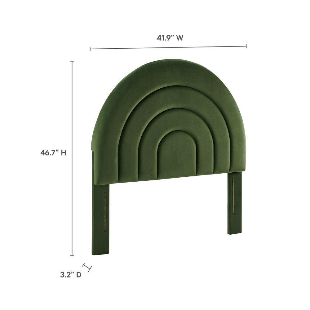 MOD-7169 Solana Arched Performance Velvet Twin Headboard by Modway