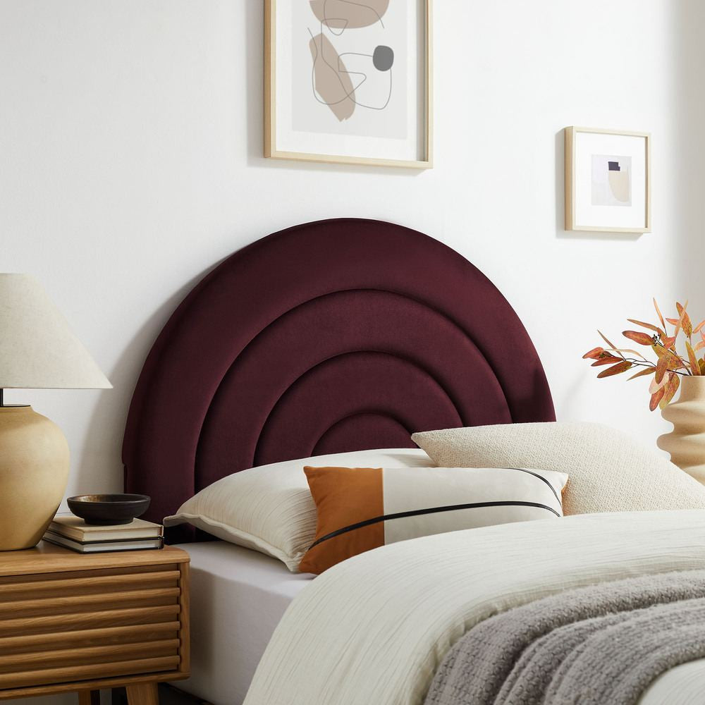 MOD-7169 Solana Arched Performance Velvet Twin Headboard by Modway