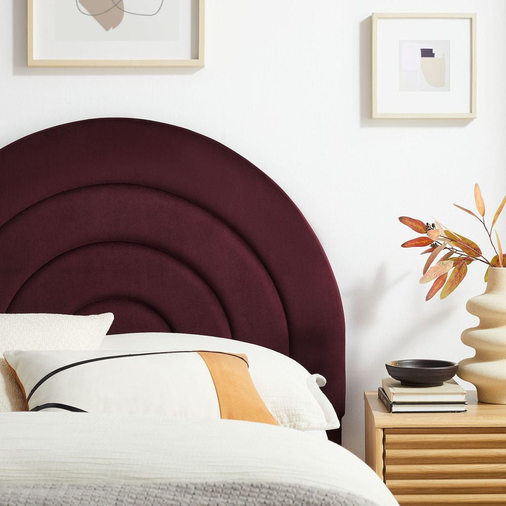 MOD-7169 Solana Arched Performance Velvet Twin Headboard by Modway