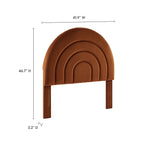 MOD-7169 Solana Arched Performance Velvet Twin Headboard by Modway