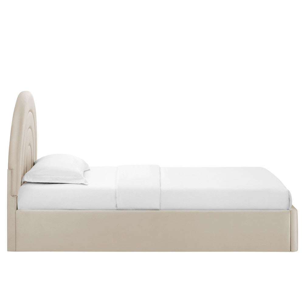 MOD-7165 Solana Arched Performance Velvet Twin Platform Bed by Modway