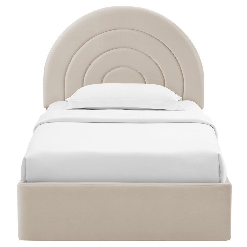 MOD-7165 Solana Arched Performance Velvet Twin Platform Bed by Modway