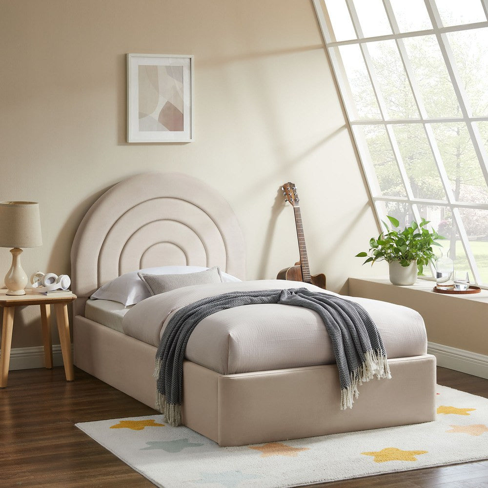 MOD-7165 Solana Arched Performance Velvet Twin Platform Bed by Modway