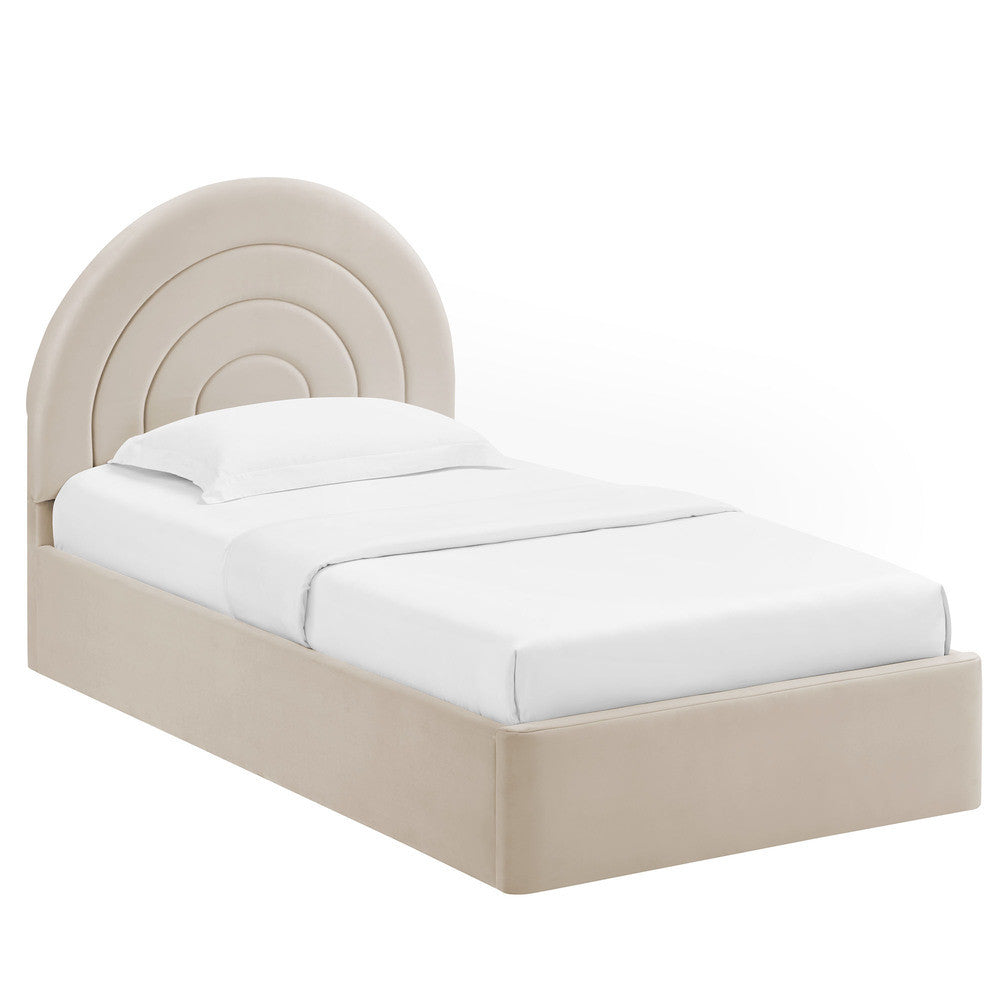 MOD-7165 Solana Arched Performance Velvet Twin Platform Bed by Modway