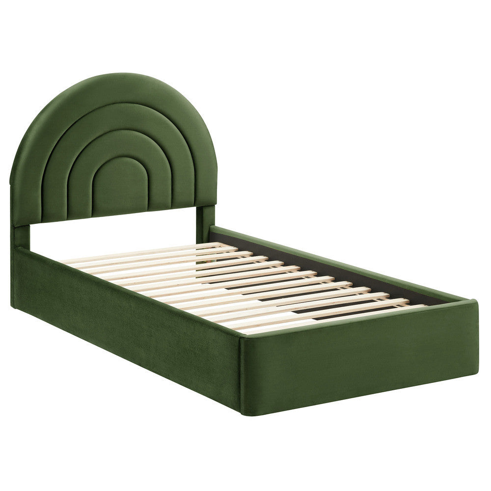 MOD-7165 Solana Arched Performance Velvet Twin Platform Bed by Modway