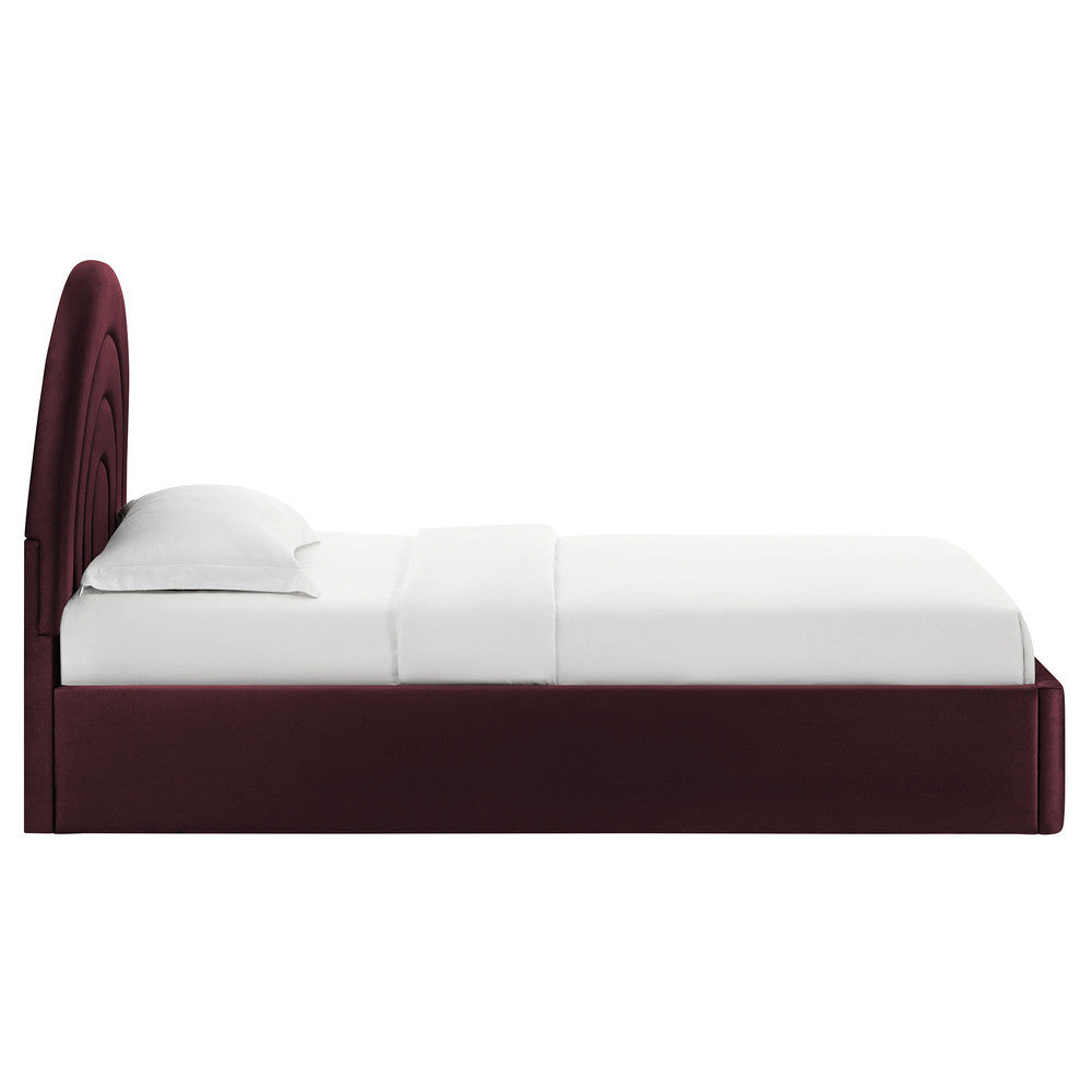 MOD-7165 Solana Arched Performance Velvet Twin Platform Bed by Modway