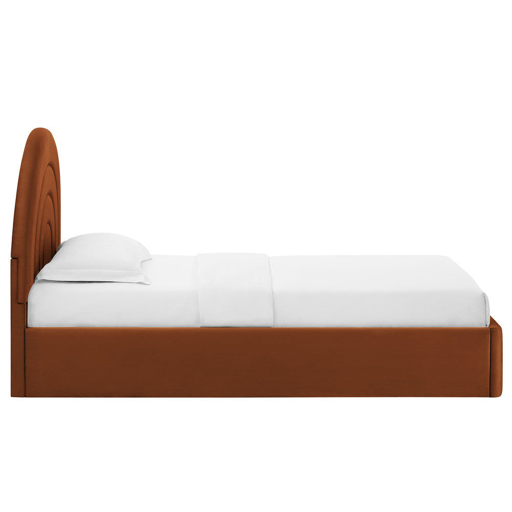 MOD-7165 Solana Arched Performance Velvet Twin Platform Bed by Modway