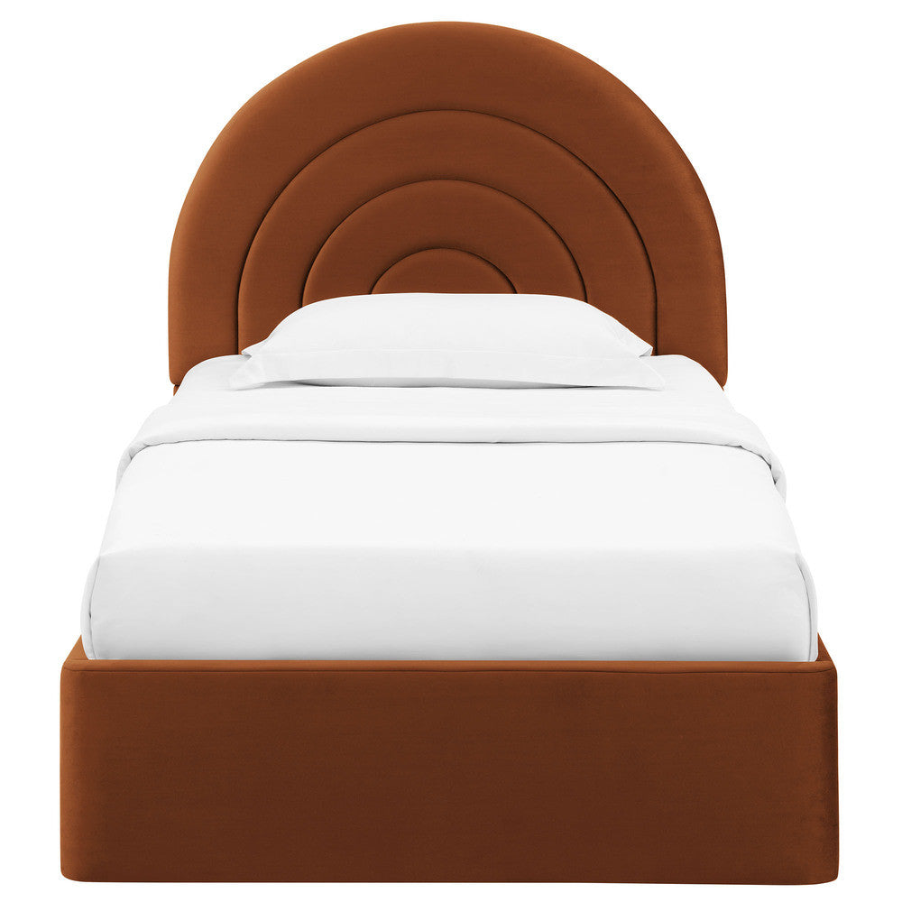 MOD-7165 Solana Arched Performance Velvet Twin Platform Bed by Modway