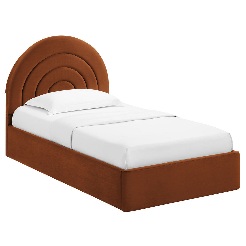 MOD-7165 Solana Arched Performance Velvet Twin Platform Bed by Modway