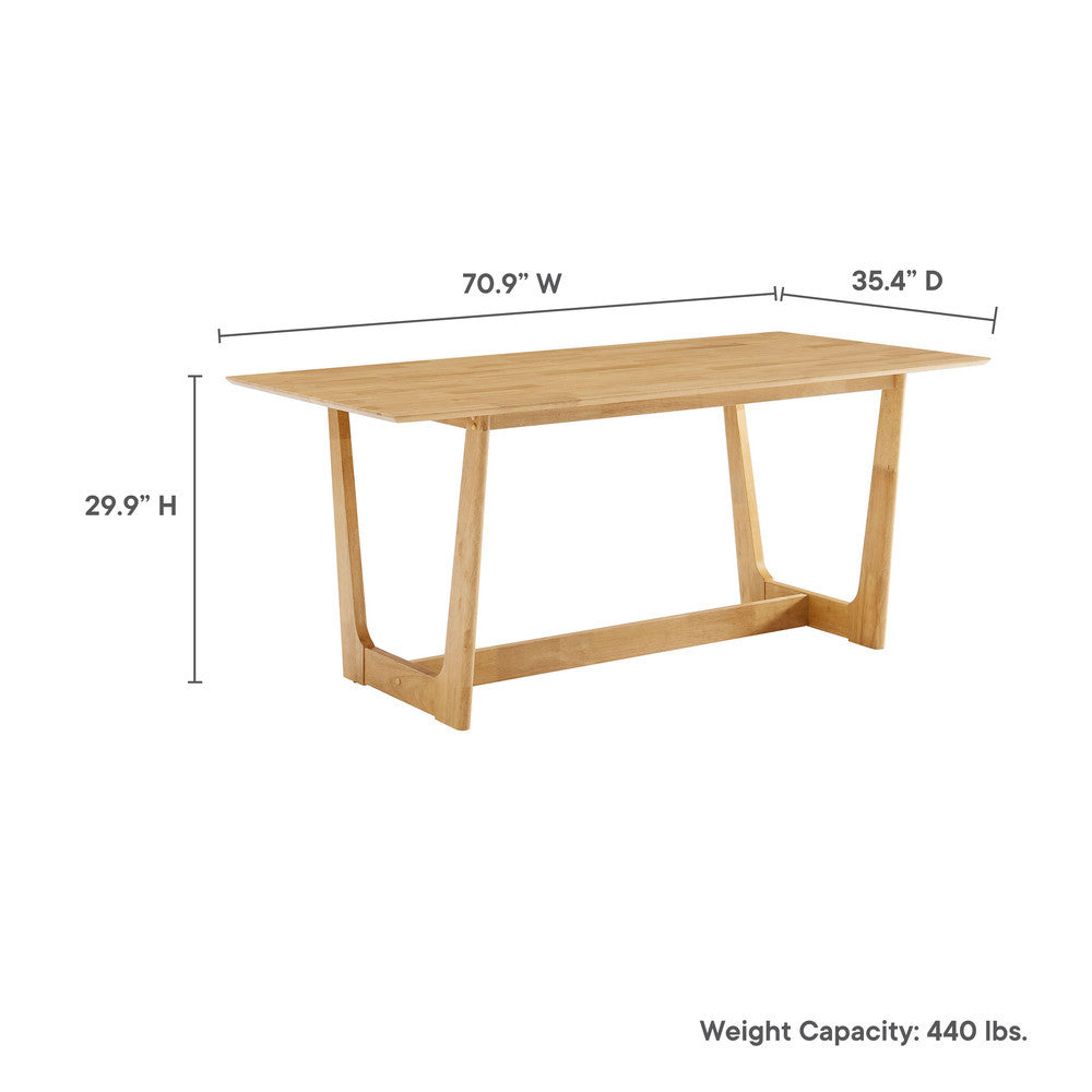 EEI-6914 Solara 71" Rectangle Wood Dining Table by Modway