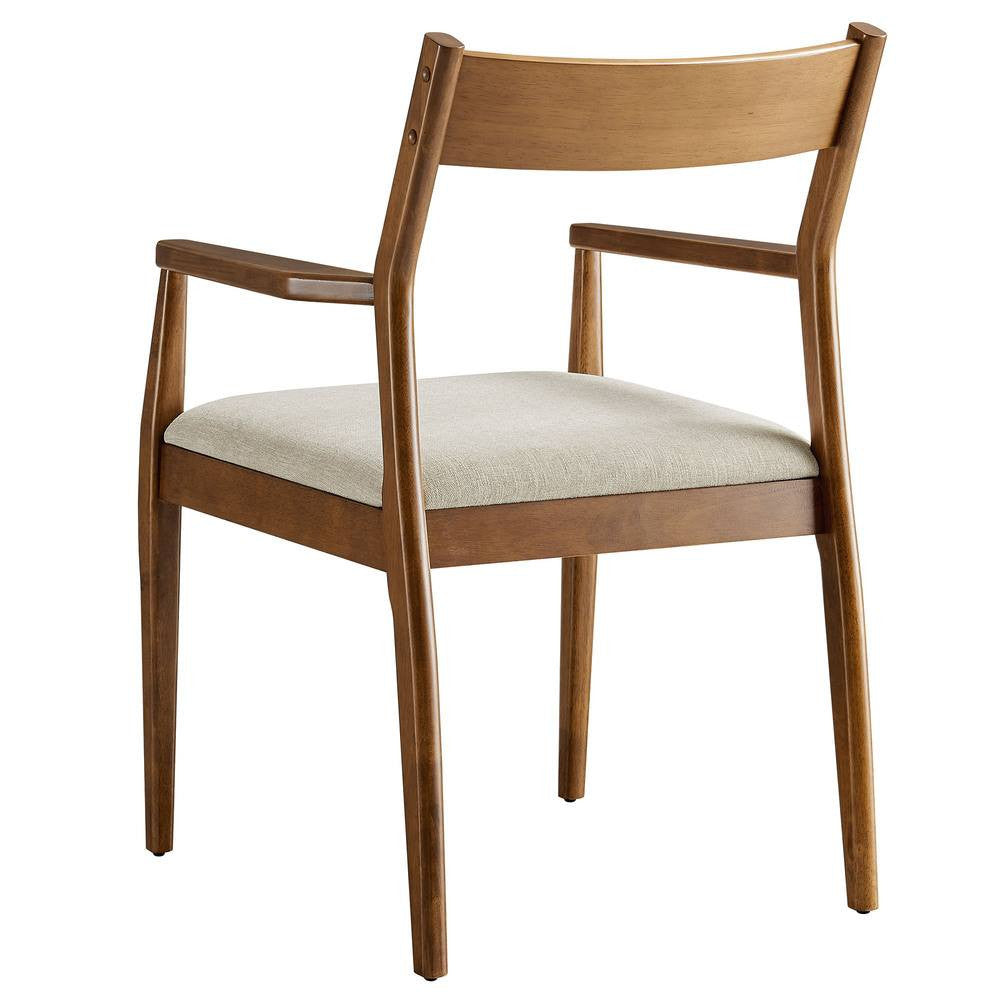 EEI-6916 Solara Fabric Wood Dining Armchairs Set of 2 by Modway