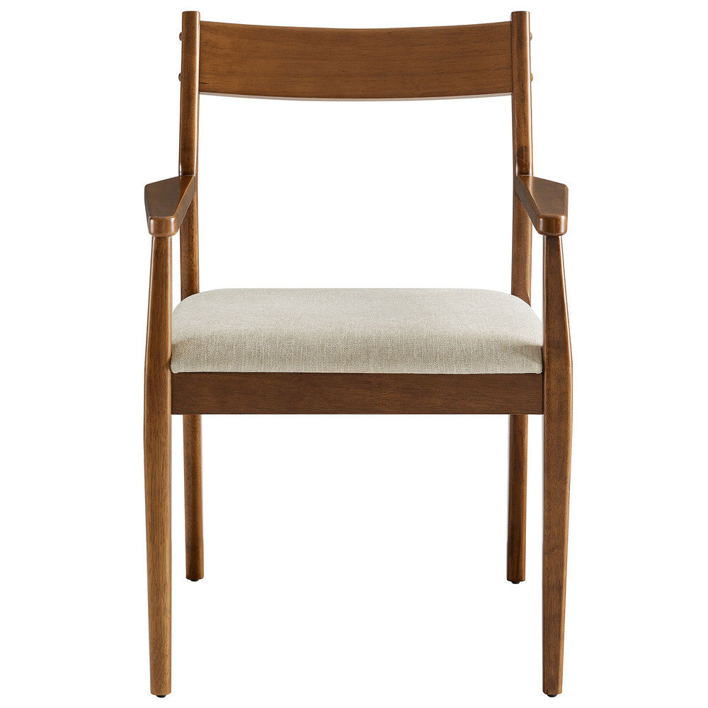 EEI-6916 Solara Fabric Wood Dining Armchairs Set of 2 by Modway