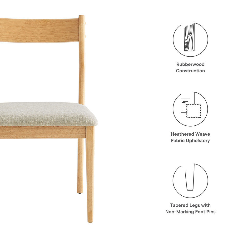 EEI-6918 Solara Fabric Wood Dining Side Chairs Set of 2 by Modway