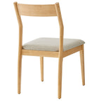 EEI-6918 Solara Fabric Wood Dining Side Chairs Set of 2 by Modway