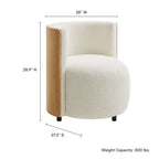 EEI-6994-NAT-IVO Solis Boucle Accent Chair by Modway
