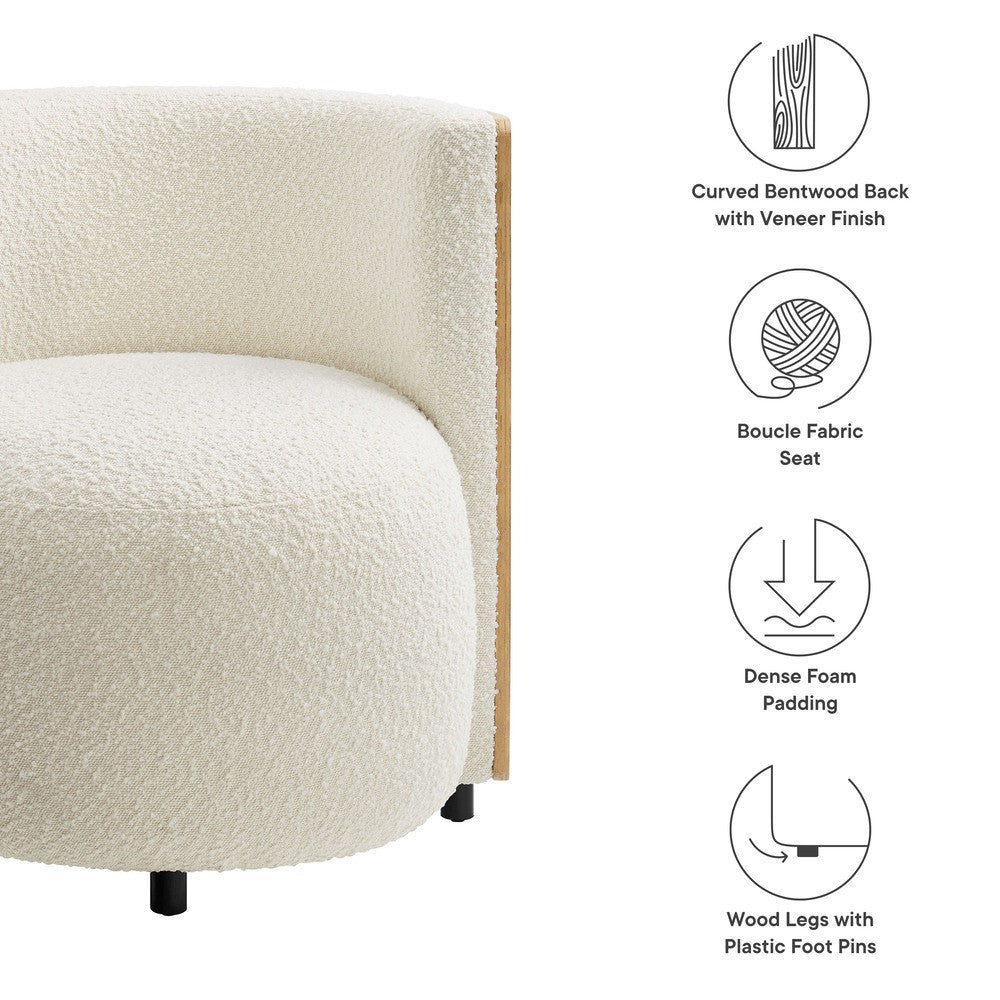 EEI-6994-NAT-IVO Solis Boucle Accent Chair by Modway