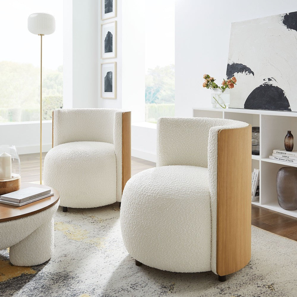 EEI-6994-NAT-IVO Solis Boucle Accent Chair by Modway