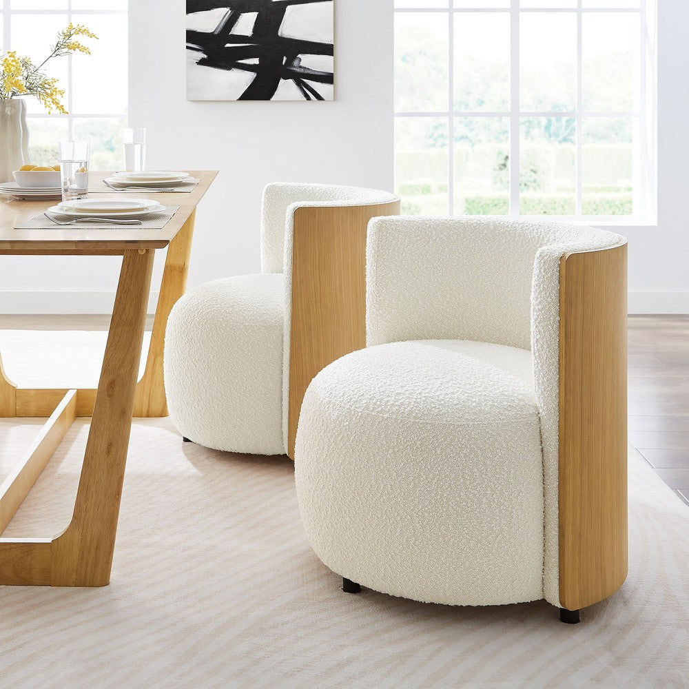 EEI-6994-NAT-IVO Solis Boucle Accent Chair by Modway