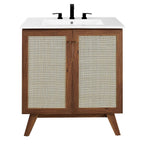 EEI-6715-WAL-WHI Soma 30" Bathroom Vanity by Modway