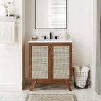 EEI-6715-WAL-WHI Soma 30" Bathroom Vanity by Modway