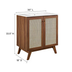 EEI-6715-WAL-WHI Soma 30" Bathroom Vanity by Modway
