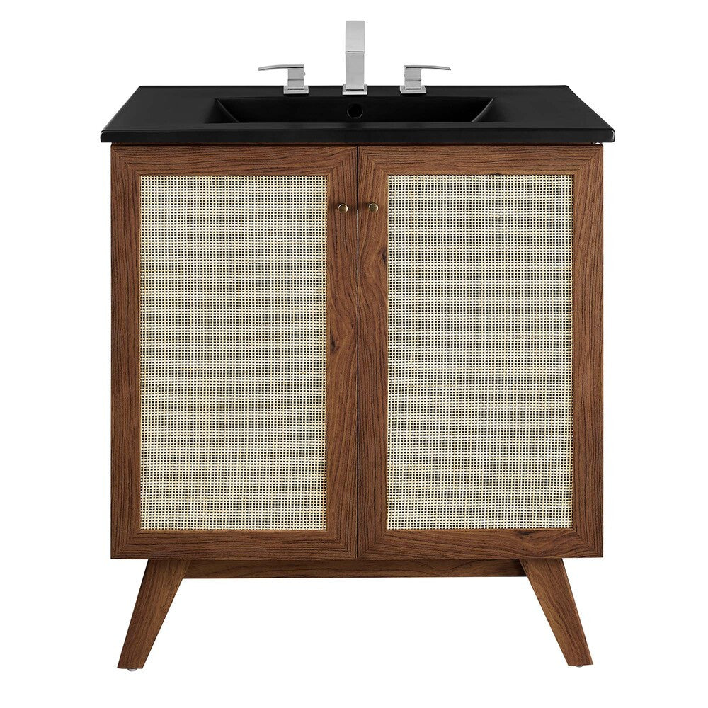 EEI-6716-WAL-BLK Soma 30" Bathroom Vanity by Modway