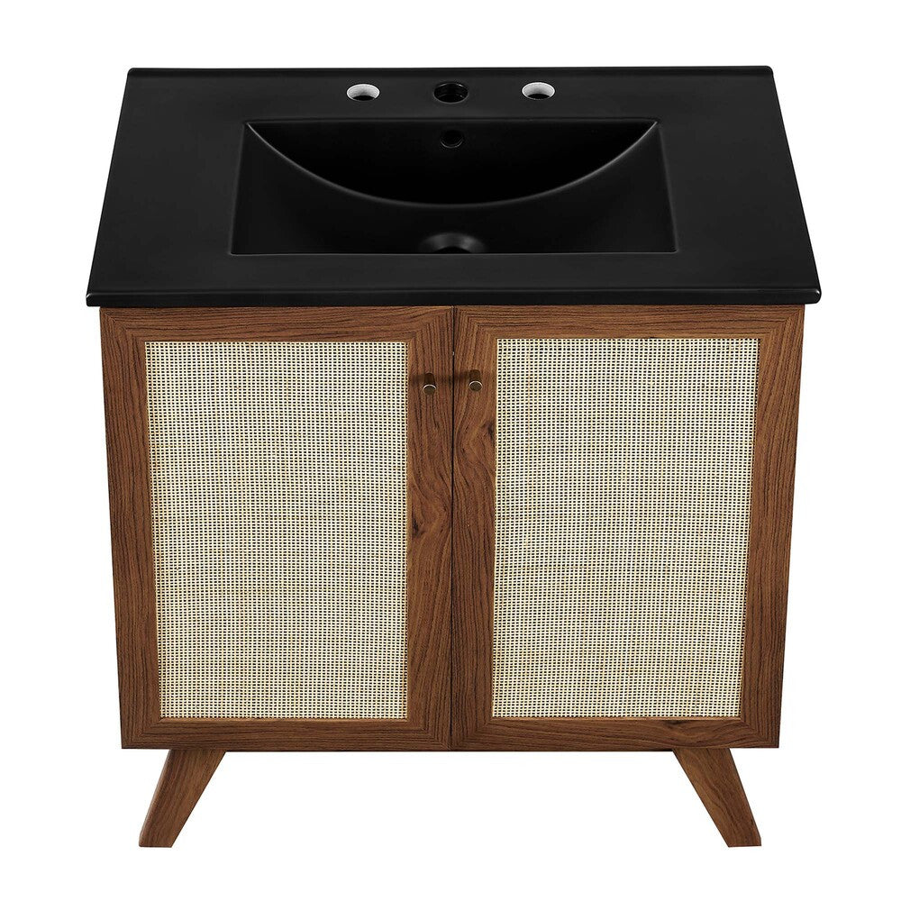 EEI-6716-WAL-BLK Soma 30" Bathroom Vanity by Modway