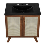 EEI-6716-WAL-BLK Soma 30" Bathroom Vanity by Modway