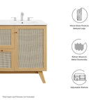 EEI-6589 Soma 48" Single or Double Sink Compatible Bathroom Vanity Cabinet (Sink Basin Not Included) by Modway