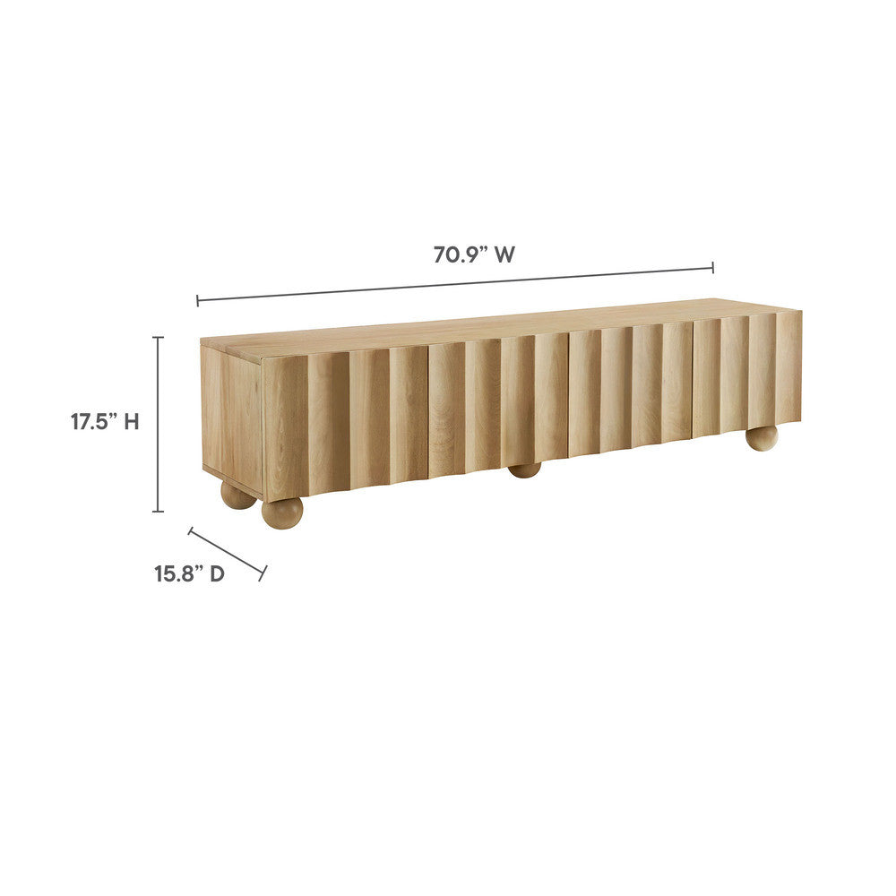 Modway Sorren Scalloped 71" Wood TV Stand by Modway-EEI-7184