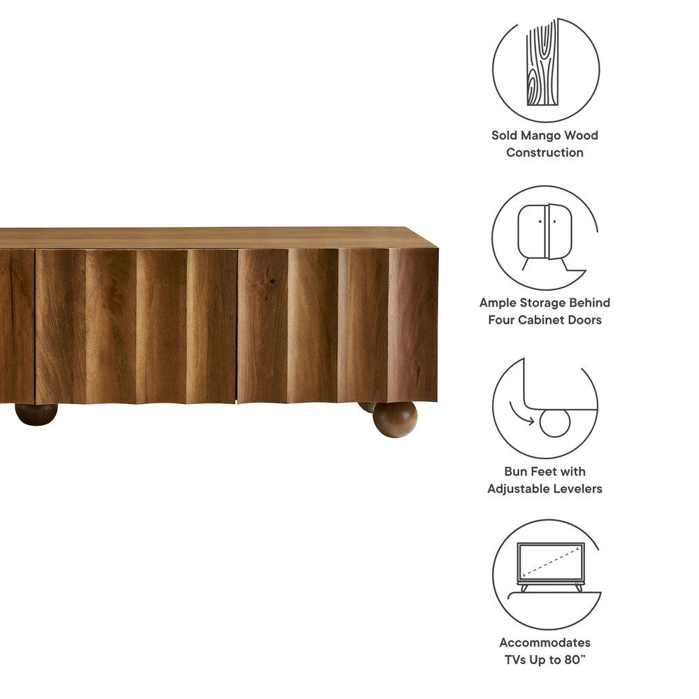 Modway Sorren Scalloped 71" Wood TV Stand by Modway-EEI-7184