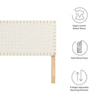 MOD-7127 Sparta Weave Vegan Leather King Headboard by Modway