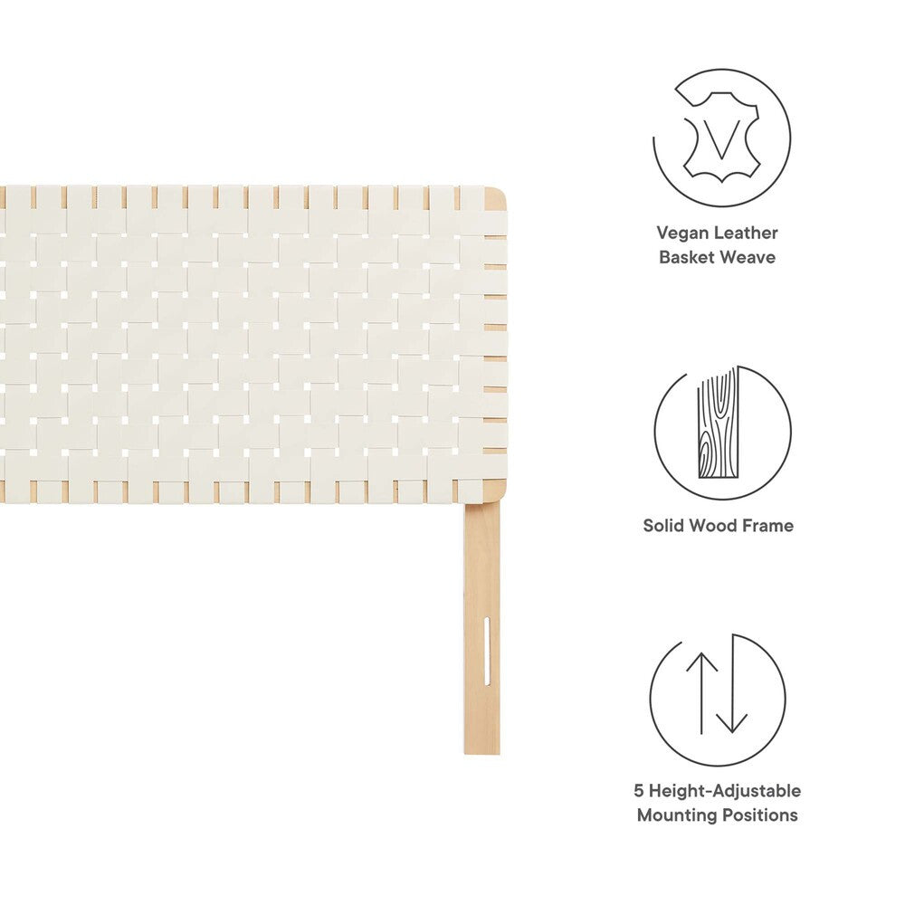 MOD-7127 Sparta Weave Vegan Leather King Headboard by Modway